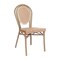 Flash Furniture Lourdes Thonet French Bistro Stacking Chair, Natural/White PE Rattan/Bamboo Print Alum Frame SDA-AD642002S-NATWH-LTNAT-GG - alternate 8